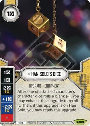 Image for Han Solo's Dice (Card Only) (Spark of Hope) (109) - Star Wars: Destiny