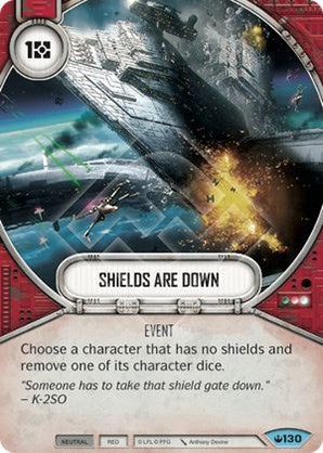 Image for Shields Are Down (Spark of Hope) (130) - Star Wars: Destiny