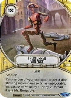 Image for I Performed Violence (Spark of Hope) (142) - Star Wars: Destiny