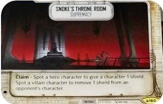 Image for Snoke's Throne Room - Supremacy (Spark of Hope) (160) - Star Wars: Destiny