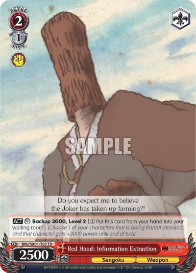 Image for Red Hood: Information Extraction (Batman Ninja) (BNJ/SX01-T05 TD) - Weiss Schwarz