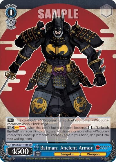 Image for Batman: Ancient Armor (SR) (Batman Ninja) (BNJ/SX01-T11S SR) - Weiss Schwarz