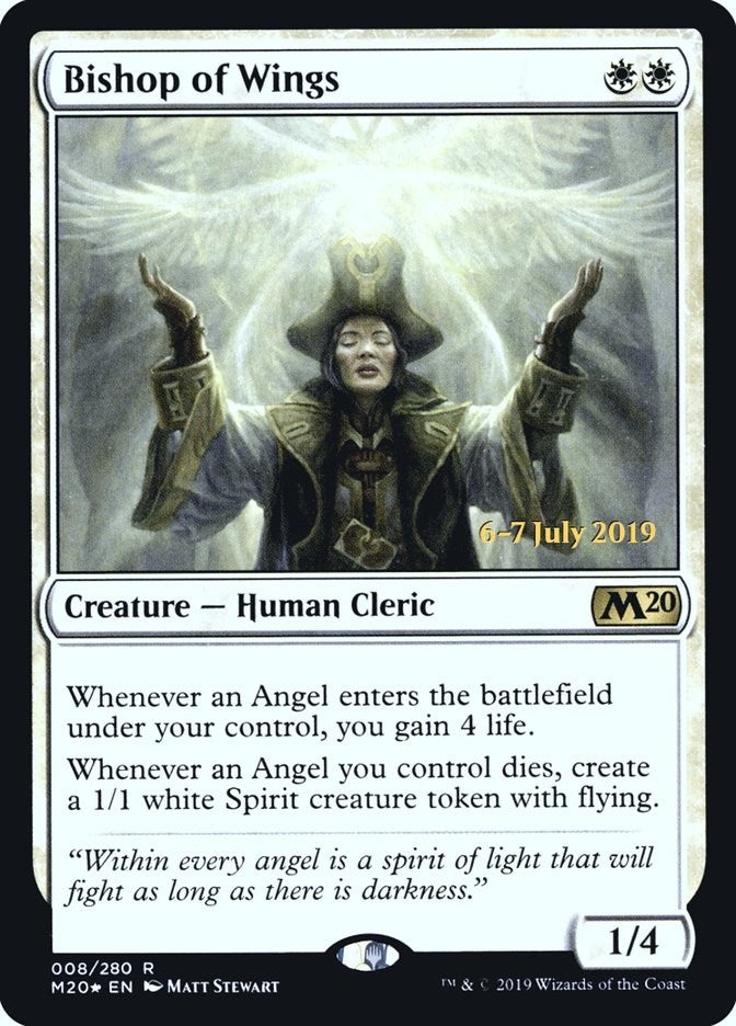 Image for Bishop of Wings (Prerelease Cards) (8) - Magic: The Gathering