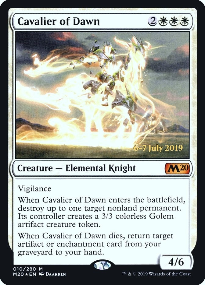 Image for Cavalier of Dawn (Prerelease Cards) (10) - Magic: The Gathering