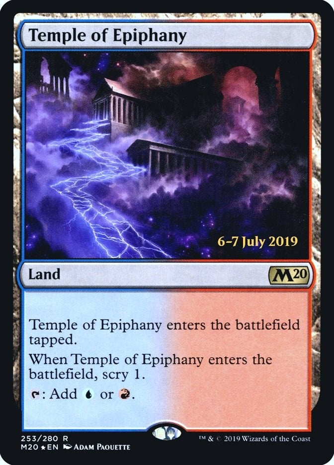 Image for Temple of Epiphany (M20) (Prerelease Cards) (253) - Magic: The Gathering