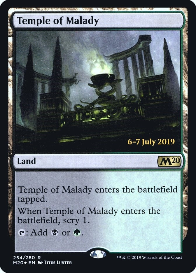 Image for Temple of Malady (M20) (Prerelease Cards) (254) - Magic: The Gathering