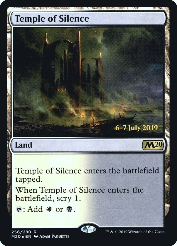 Image for Temple of Silence (M20) (Prerelease Cards) (256) - Magic: The Gathering