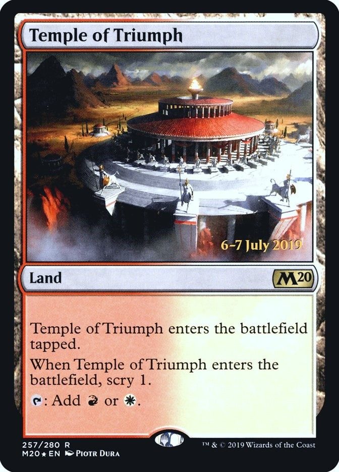 Image for Temple of Triumph (M20) (Prerelease Cards) (257) - Magic: The Gathering