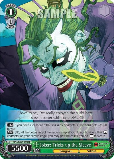 Image for Joker: Tricks up the Sleeve (Batman Ninja) (BNJ/SX01-008 R) - Weiss Schwarz