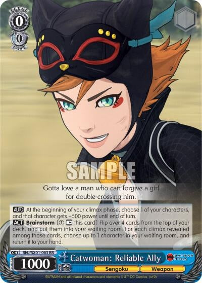 Image for Catwoman: Reliable Ally (Batman Ninja) (BNJ/SX01-063 RR) - Weiss Schwarz