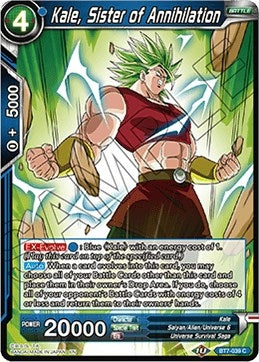 Image for Kale, Sister of Annihilation (Assault of the Saiyans) (BT7-039) - Dragon Ball Super: Masters