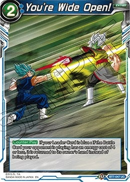 Image for You're Wide Open! (Assault of the Saiyans) (BT7-047) - Dragon Ball Super: Masters