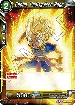 Image for Cabba, Undisguised Rage (Assault of the Saiyans) (BT7-081) - Dragon Ball Super: Masters