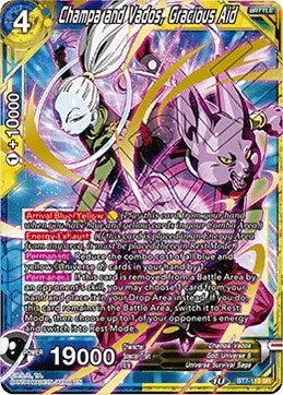 Image for Champa and Vados, Gracious Aid (Assault of the Saiyans) (BT7-119) - Dragon Ball Super: Masters