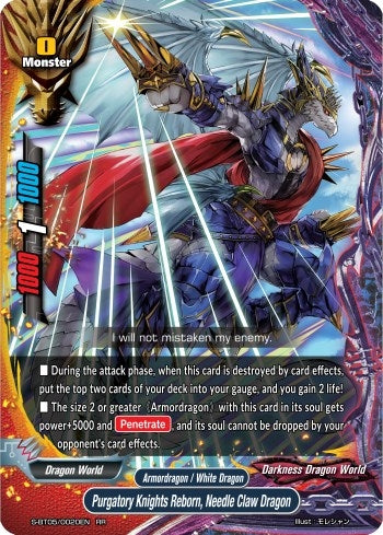 Image for Purgatory Knights Reborn, Needle Claw Dragon (War of Dragods) (S-BT05/0020EN) - Future Card BuddyFight