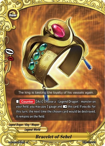 Image for Bracelet of Sehel (War of Dragods) (S-BT05/0043EN) - Future Card BuddyFight