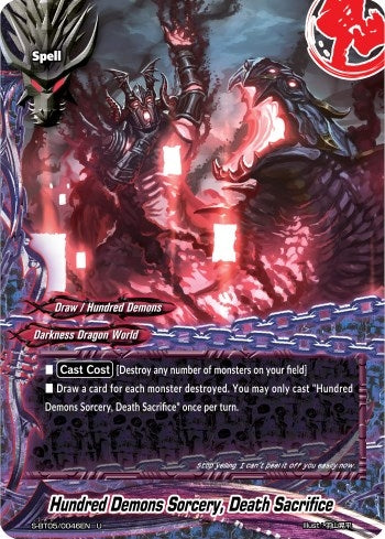 Image for Hundred Demons Sorcery, Death Sacrifice (War of Dragods) (S-BT05/0046EN) - Future Card BuddyFight
