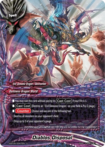 Image for Diablos Disposal (War of Dragods) (S-BT05/0047EN) - Future Card BuddyFight