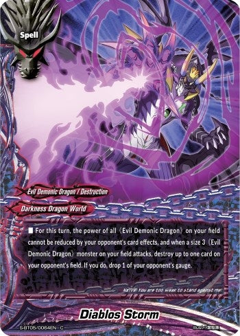 Image for Diablos Storm (War of Dragods) (S-BT05/0064EN) - Future Card BuddyFight