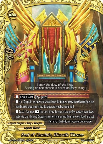 Image for Seat of Absolute, Hieratic Throne (War of Dragods) (S-BT05/0074EN) - Future Card BuddyFight