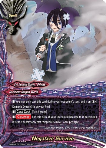 Image for Negative Survive (War of Dragods) (S-BT05/0078EN) - Future Card BuddyFight