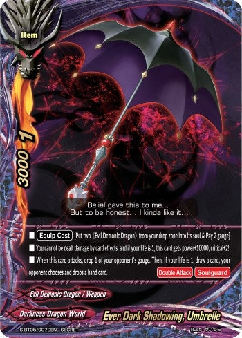 Image for Ever Dark Shadowing, Umbrelle (War of Dragods) (S-BT05/0079EN) - Future Card BuddyFight