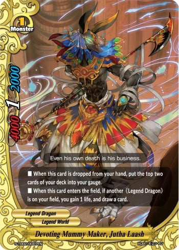 Image for Devoting Mummy Maker, Jutha Laash (S-TD02: Legend of Double Horus) (S-TD02/0007EN) - Future Card BuddyFight