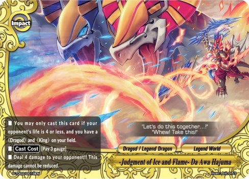 Image for -Judgment of Ice and Flame- Da Awa Hajuma (S-TD02: Legend of Double Horus) (S-TD02/0019EN) - Future Card BuddyFight