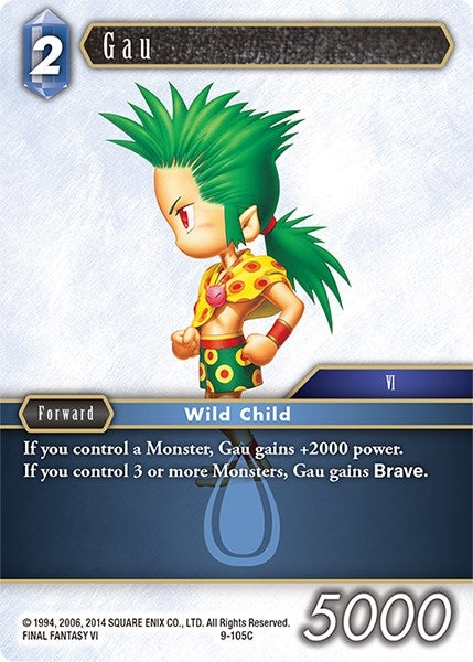 Image for Gau (Opus IX) (9-105C) - Final Fantasy TCG