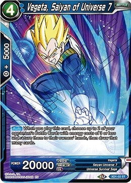 Image for Vegeta, Saiyan of Universe 7 (Assault of the Saiyans) (XD1-02) - Dragon Ball Super: Masters