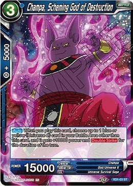 Image for Champa, Scheming God of Destruction (Assault of the Saiyans) (XD1-03) - Dragon Ball Super: Masters