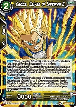 Image for Cabba, Saiyan of Universe 6 (Assault of the Saiyans) (XD1-06) - Dragon Ball Super: Masters