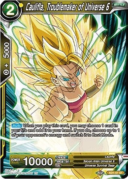 Image for Caulifla, Troublemaker of Universe 6 (Assault of the Saiyans) (XD1-07) - Dragon Ball Super: Masters