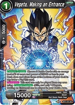 Image for Vegeta, Making an Entrance (Assault of the Saiyans) (BT7-101) - Dragon Ball Super: Masters