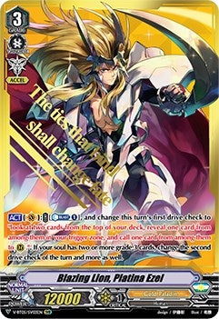 Image for Blazing Lion, Platina Ezel (SVR) (V-BT05: Aerial Steed Liberation) (V-BT05/SV03EN) - Cardfight Vanguard