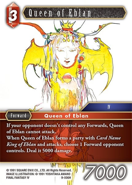 Image for Queen of Eblan (Opus IX) (9-006H) - Final Fantasy TCG