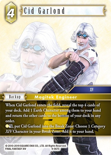 Image for Cid Garlond (Opus IX) (9-067C) - Final Fantasy TCG