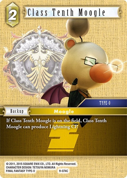 Image for Class Tenth Moogle (Opus IX) (9-074C) - Final Fantasy TCG