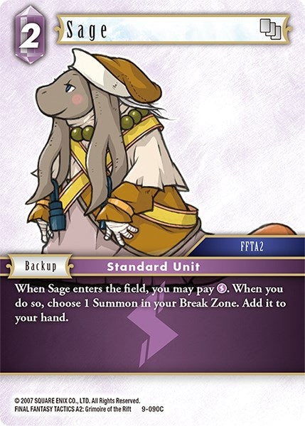 Image for Sage (Opus IX) (9-090C) - Final Fantasy TCG