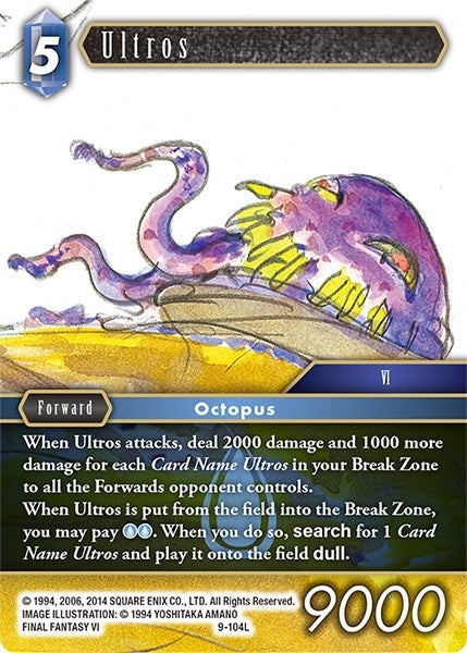 Image for Ultros (Opus IX) (9-104L) - Final Fantasy TCG