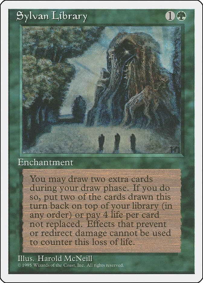 Image for Sylvan Library (Fourth Edition) (157) - Magic: The Gathering