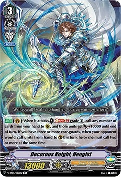 Image for Decorous Knight, Hengist (V-BT05: Aerial Steed Liberation) (V-BT05/026EN) - Cardfight Vanguard