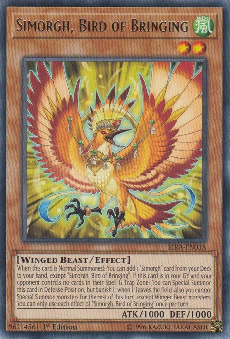 Image for Simorgh, Bird of Bringing (Rising Rampage) (RIRA-EN018) - YuGiOh
