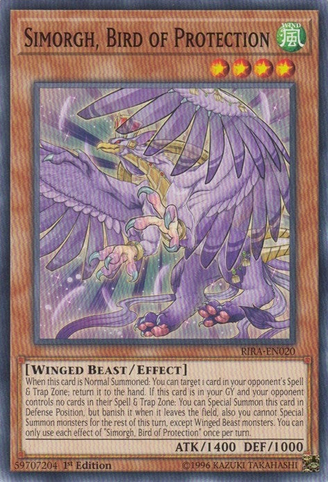 Image for Simorgh, Bird of Protection (Rising Rampage) (RIRA-EN020) - YuGiOh