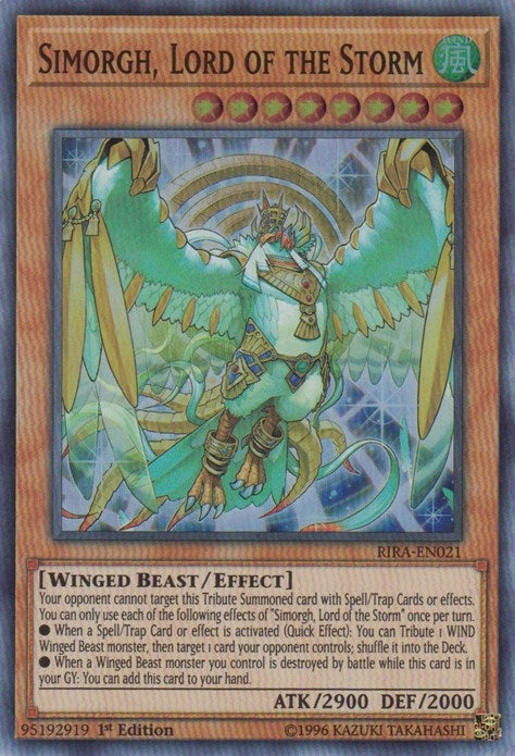 Image for Simorgh, Lord of the Storm (Rising Rampage) (RIRA-EN021) - YuGiOh