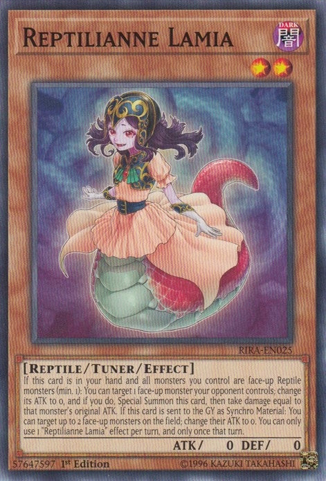 Image for Reptilianne Lamia (Rising Rampage) (RIRA-EN025) - YuGiOh