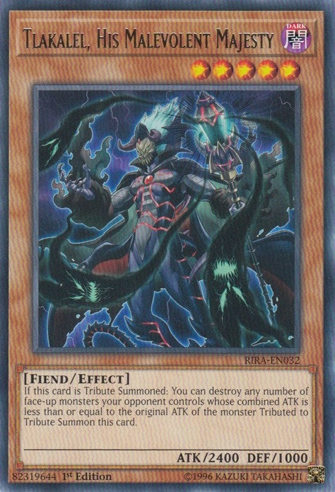 Image for Tlakalel, His Malevolent Majesty (Rising Rampage) (RIRA-EN032) - YuGiOh