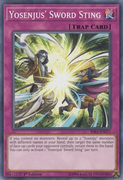 Image for Yosenjus' Sword Sting (Rising Rampage) (RIRA-EN071) - YuGiOh