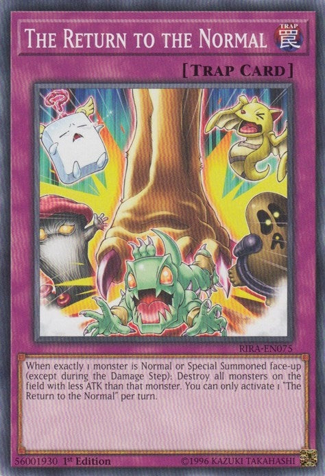 Image for The Return to the Normal (Rising Rampage) (RIRA-EN075) - YuGiOh