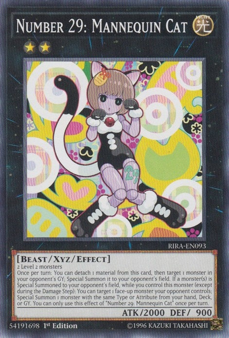 Image for Number 29: Mannequin Cat (Rising Rampage) (RIRA-EN093) - YuGiOh